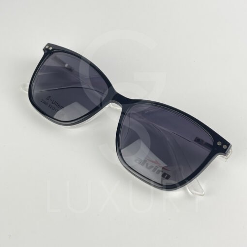 Lunette avec aplique TR-90 carré transparent femmes 2360 – Image 5