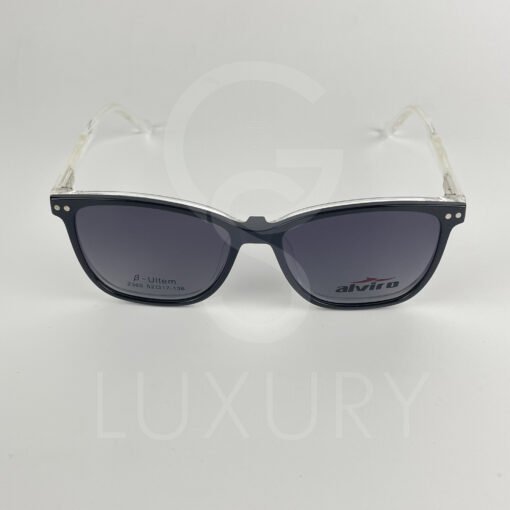 Lunette avec aplique TR-90 carré transparent femmes 2360 – Image 7