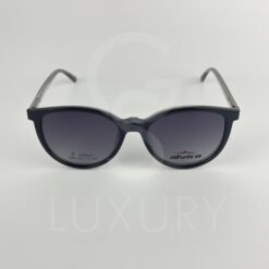 Lunette avec aplique TR-90 rond gris femmes 2365