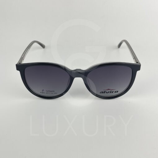 Lunette avec aplique TR-90 rond gris femmes 2365 – Image 7