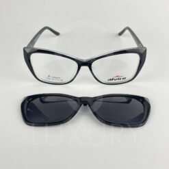 Lunette avec aplique TR-90 noir femmes 2349