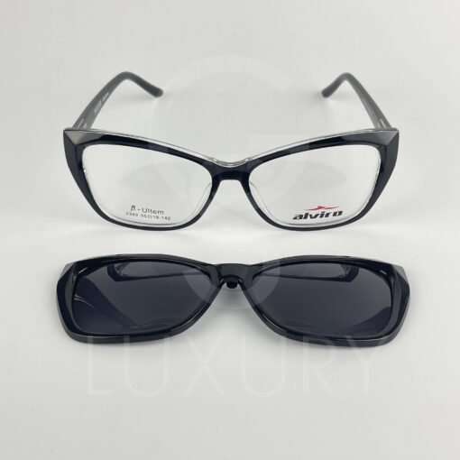 Lunette avec aplique TR-90 noir femmes 2349 – Image 2