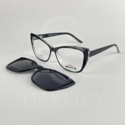 Lunette avec aplique TR-90 noir femmes 2349