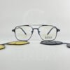 Lunette avec aplique qzen double pont bleu 7009