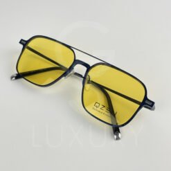 Lunette avec aplique qzen double pont bleu 7009