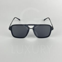 Lunette de soleil double pont noir polarisé