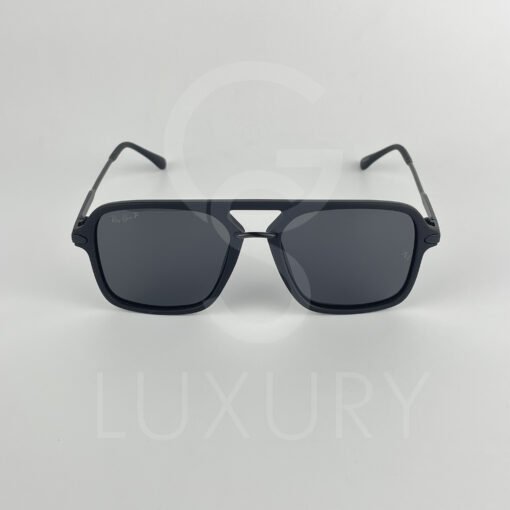 Lunette de soleil double pont noir polarisé – Image 2