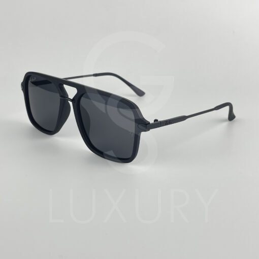 Lunette de soleil double pont noir polarisé – Image 3