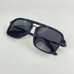 Lunette de soleil double pont noir polarisé