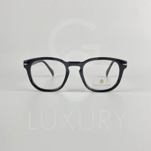 Lunette Optique DB rond noir bras tigré DB05