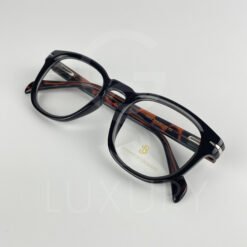 Lunette Optique DB rond noir bras tigré DB05