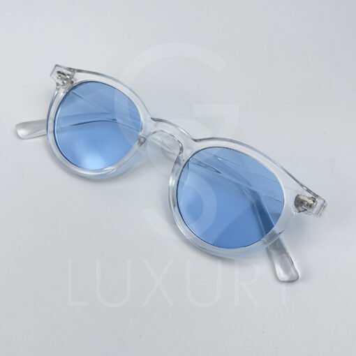 Lunette de soleil David Beckham Rond transparent verre bleu claire E140 – Image 4