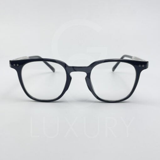 Lunette optique  Carré  Noir bras transparent  8344c1