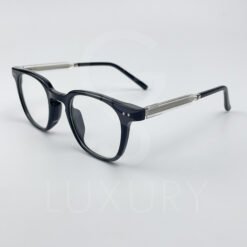 Lunette optique Carré Noir bras transparent 8344c1