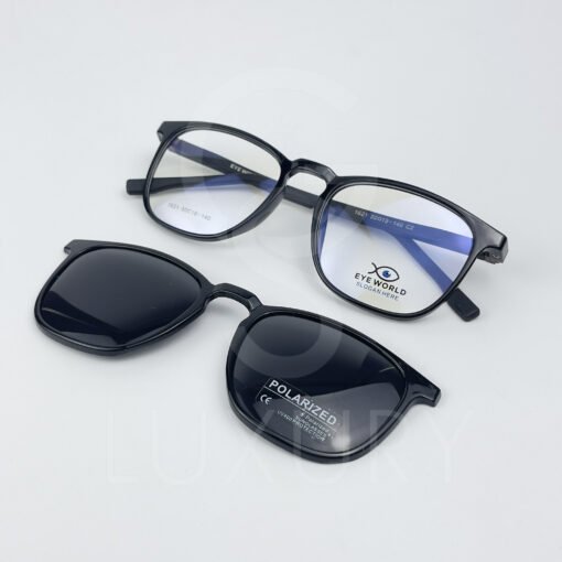 Lunette avec applique  Eye world Carré  Noir 1621