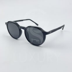 Lunette avec applique Eye world Hexagonal noir 1630