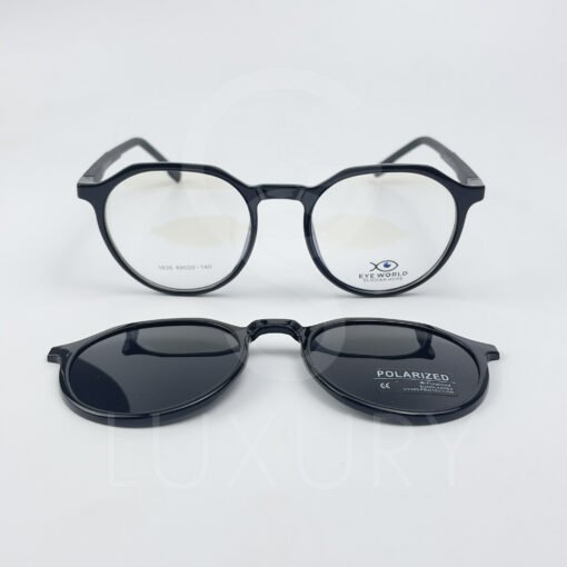 Lunette avec applique  Eye world Hexagonal  noir 1630 – Image 5