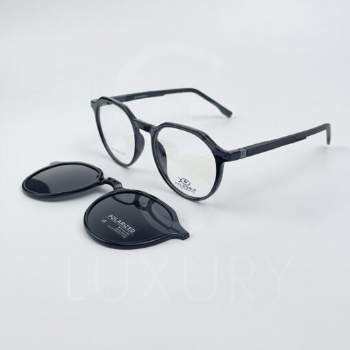 Lunette avec applique  Eye world Hexagonal  noir 1630 – Image 3