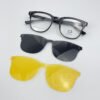 Lunette avec applique Jolie vision Carré Noir H5108