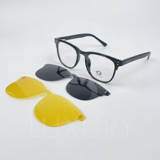 Lunette avec applique  Jolie vision Carré  Noir H5108 – Image 4
