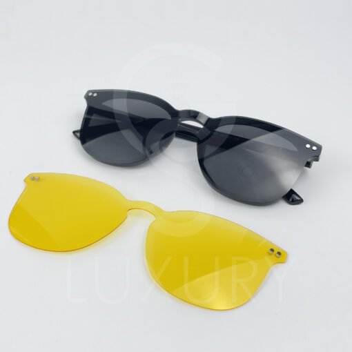 Lunette avec applique  Jolie vision Rond Noir H5102 – Image 2