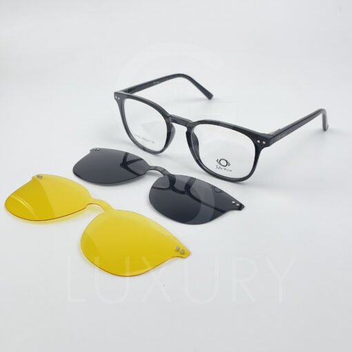 Lunette avec applique  Jolie vision Rond Noir H5102 – Image 5