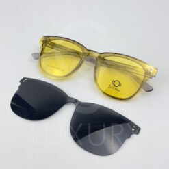 Lunette avec applique Jolie vision Carré Gris transparent H5108