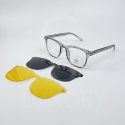 Lunette avec applique Jolie vision Carré Gris transparent H5108