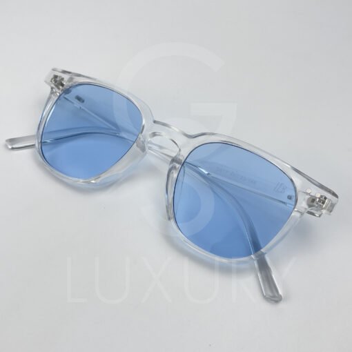 Lunette de soleil David Beckham Carré transparent verre bleu claire S617 – Image 3
