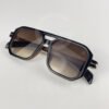 Lunette de soleil David beckham Double pont carré bras métal Marron Verre Marron dégradé DB7103