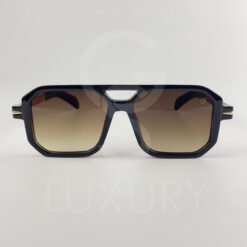 Lunette de soleil David beckham Double pont carré bras métal Marron Verre Marron dégradé DB7103