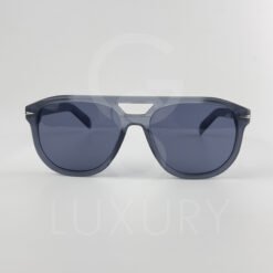 Lunette de soleil David beckham Double pontGris matte Verre Bleu foncé DB7080