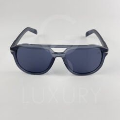 Lunette de soleil David beckham Double pontGris matte Verre Bleu foncé DB7080