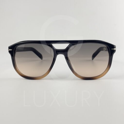 Lunette de soleil David beckham Double pontNoir dégradé  Verre Noir dégradé  DB7080 – Image 2