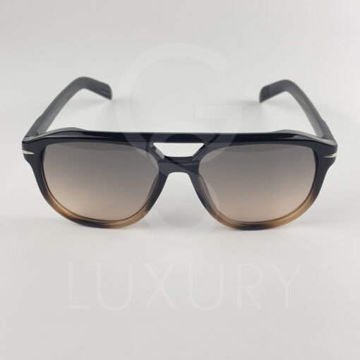 Lunette de soleil David beckham Double pontNoir dégradé  Verre Noir dégradé  DB7080 – Image 3