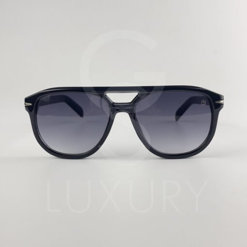 Lunette de soleil David beckham Double pontNoir glacé  Verre Mauve foncé  DB7080 – Image 2