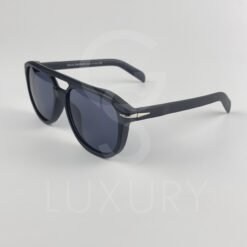 Lunette de soleil David beckham Double pontNoir matte Verre Noir DB7080