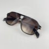 Lunette de soleil David beckham Double pont bras métal Marron Verre Marron DB7104