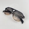 Lunette de soleil David beckham Double pont bras métal Noir dégradé Verre Noir dégradé DB7104