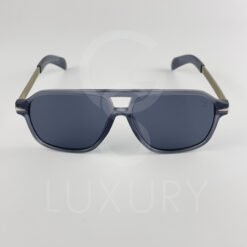 Lunette de soleil David beckham Double pont bras métal Gris matte Verre Gris DB7104