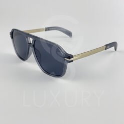 Lunette de soleil David beckham Double pont bras métal Gris matte Verre Gris DB7104