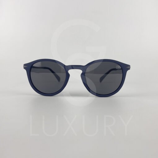 Lunette de soleil david beckham rond bleu DB1049