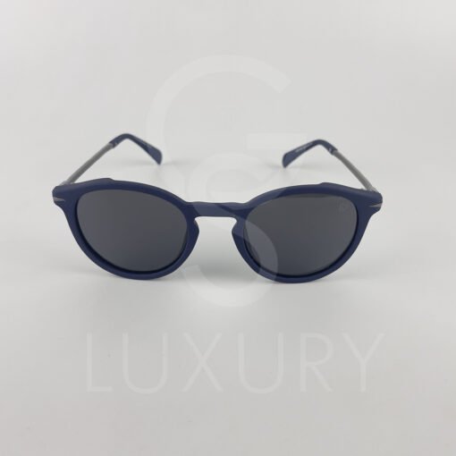 Lunette de soleil david beckham rond bleu DB1049 – Image 2