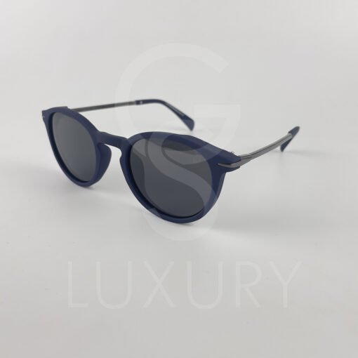 Lunette de soleil david beckham rond bleu DB1049 – Image 3