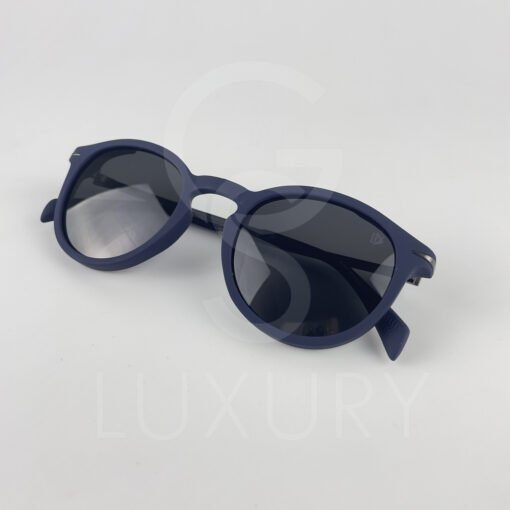 Lunette de soleil david beckham rond bleu DB1049 – Image 4