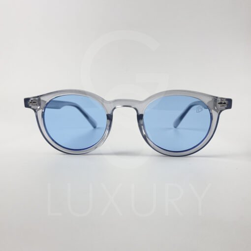 Lunette de soleil David Beckham Rond gris verre bleu claire E140 – Image 2