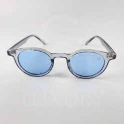 Lunette de soleil David Beckham Rond gris verre bleu claire E140