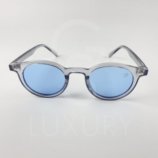 Lunette de soleil David Beckham Rond gris verre bleu claire E140 – Image 4