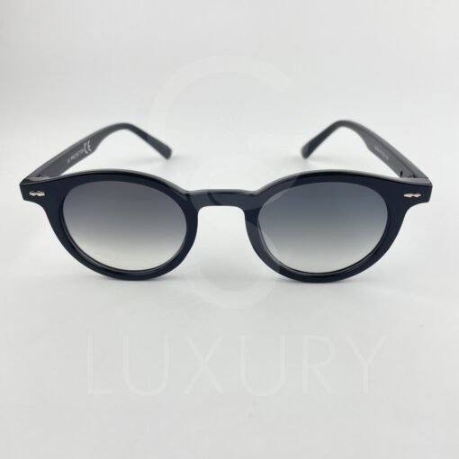 Lunette de soleil Rond noir verre dégradée vert anti reflet E140 – Image 4