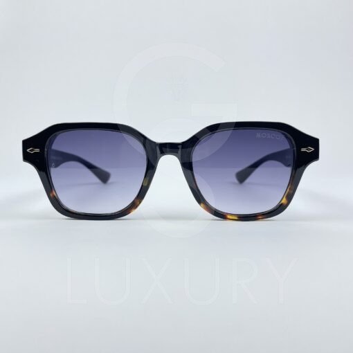 Lunette de soleil moscot noir tigré verre dégradé 6063